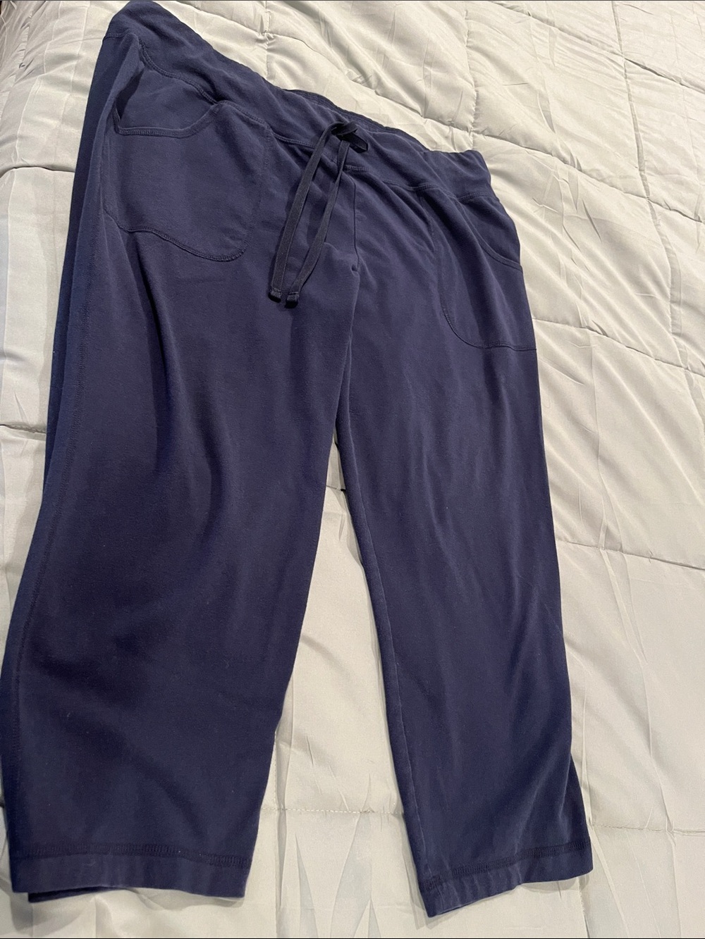 Athletic Works Blue Capri Drawstring Pants